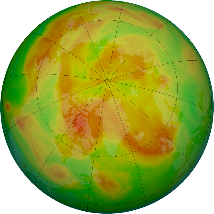 Arctic ozone map for 12 May 2003